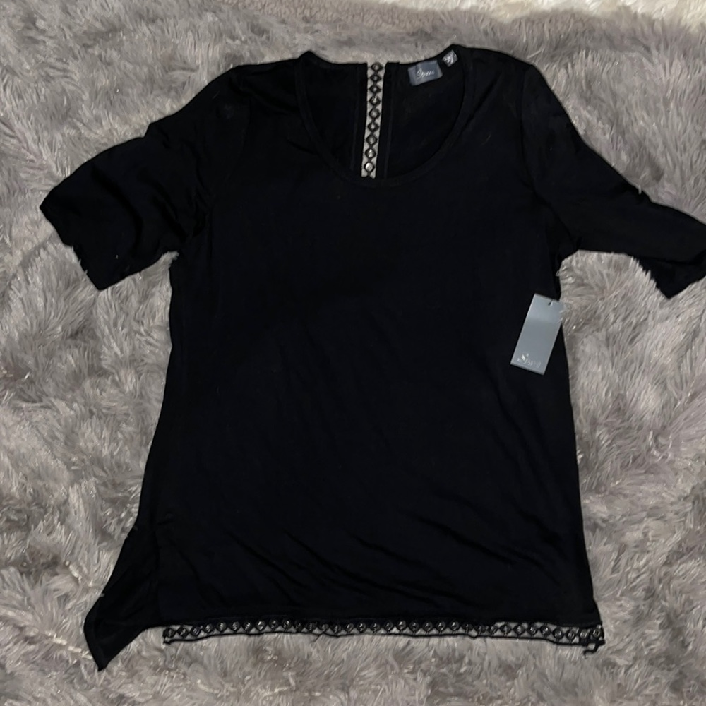 Black top with metal accents